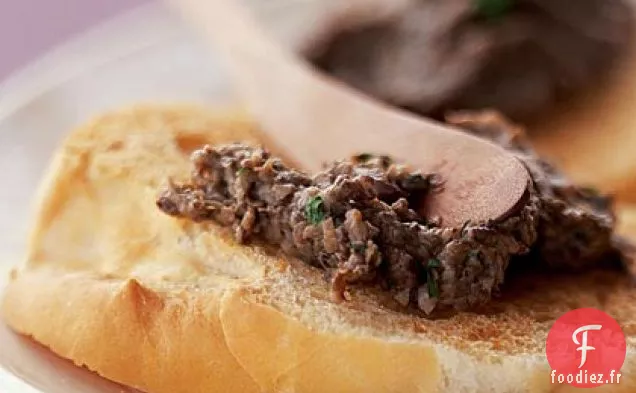Duxelles aux Champignons sur Bruschetta