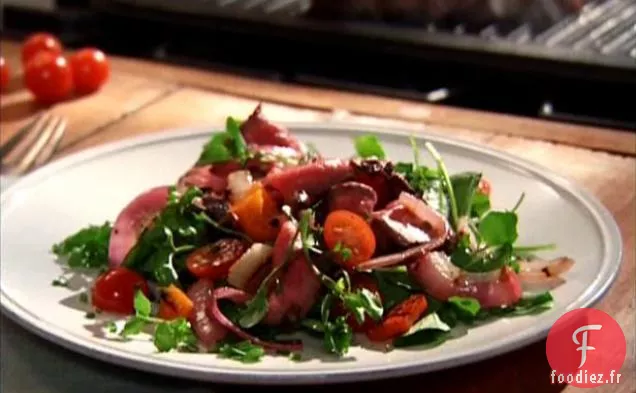 Salade de Poivrons et de Steaks
