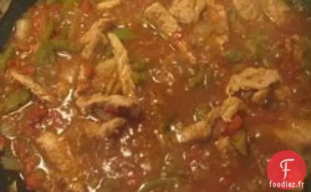 Filet de Porc Sauce Tomate et Poivre