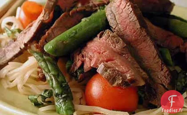 Nouilles Asiatiques aux Asperges et Crevettes