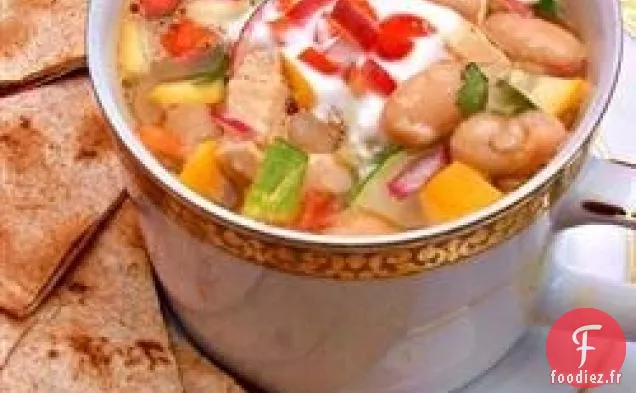 Haricots Blancs Et Poivrons