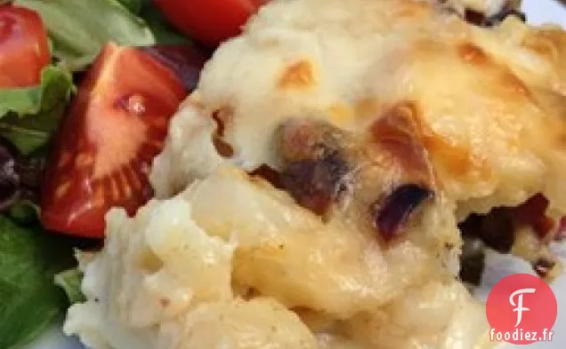 Casserole de Chou-Fleur de Pommes de Terre Suisses au Bacon