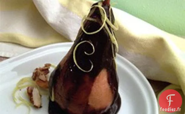 Poires à la Sauce au Chocolat
