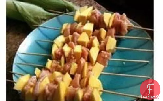 Brochettes de Poulet à la Mangue