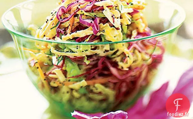 Salade de Confettis avec Vinaigrette aux Graines de Pavot