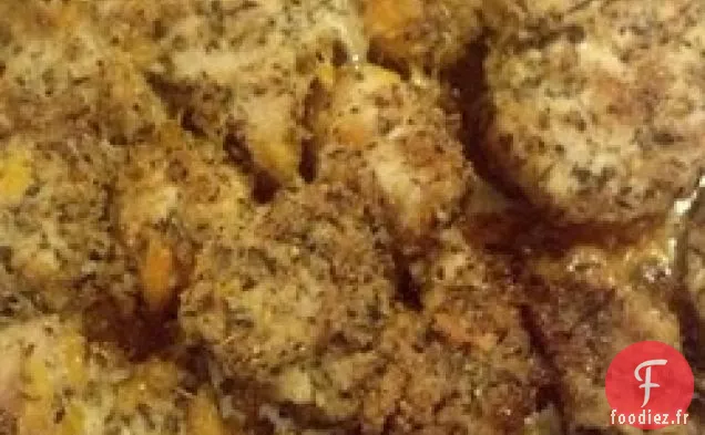 Poulet En Croûte de Parmesan Au Four