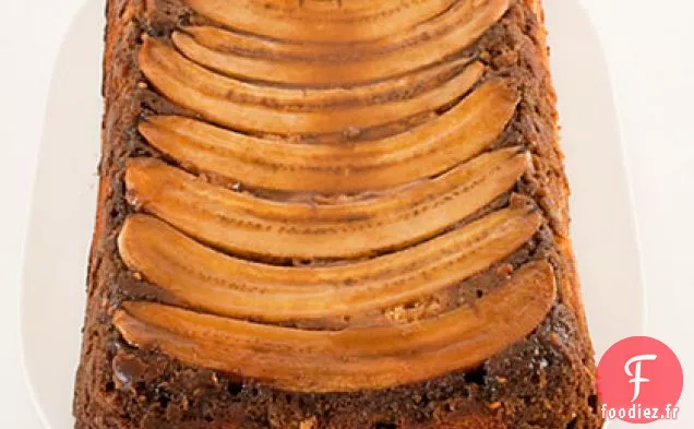 Gâteau à l'envers Chocolat- Cacahuète - Beurre- Banane
