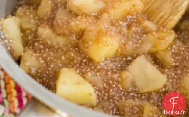 Tarte aux Pommes Sans Sucre Confiture de Graines de Chia + Parfait