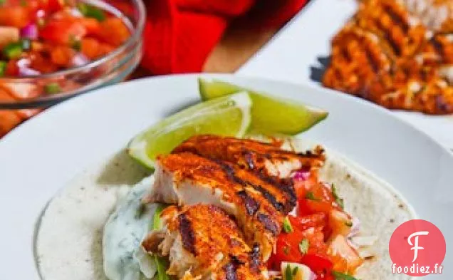 Tacos au Poisson au Citron Vert Chipotle