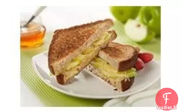 Sandwich aux Pommes Vertes Grillées et au Gruyère