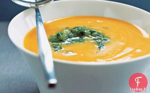 Soupe de Carottes avec Relish Tomatillo
