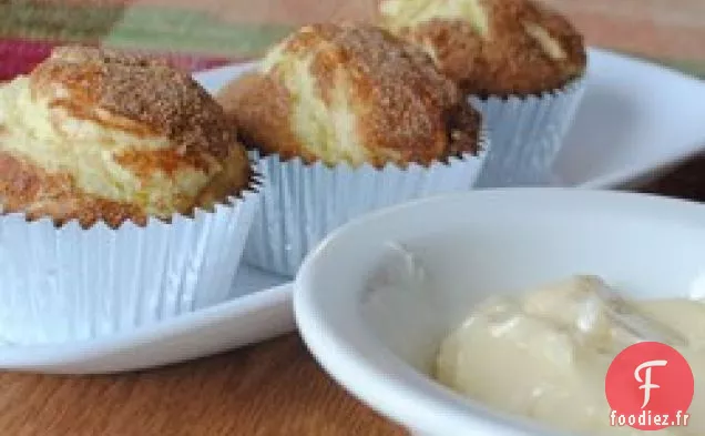 Muffins au Jus d'Orange avec Tartinade au Miel