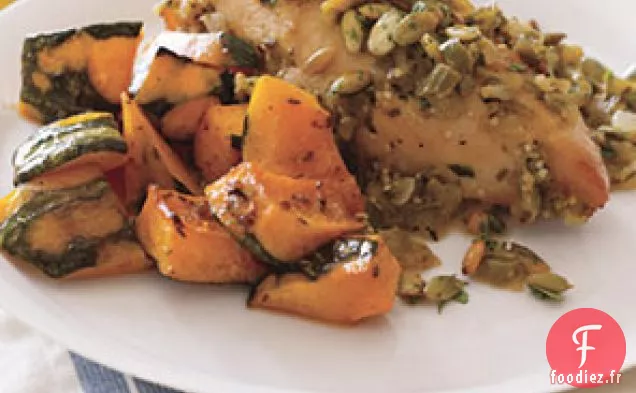 Poulet À La Tomatillo Et Sauce À La Coriandre