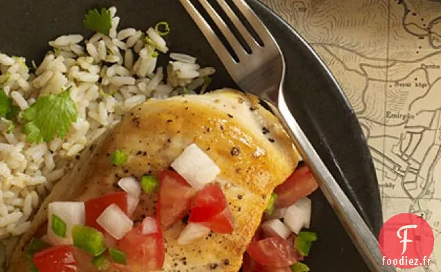 Poitrines de Poulet Sautées au Pico de Gallo