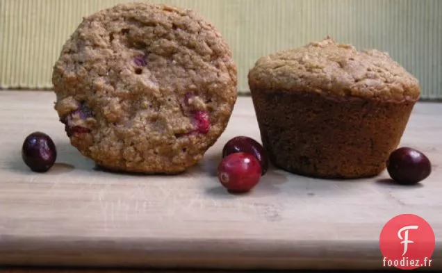 Muffins à la Patate Douce et aux Canneberges