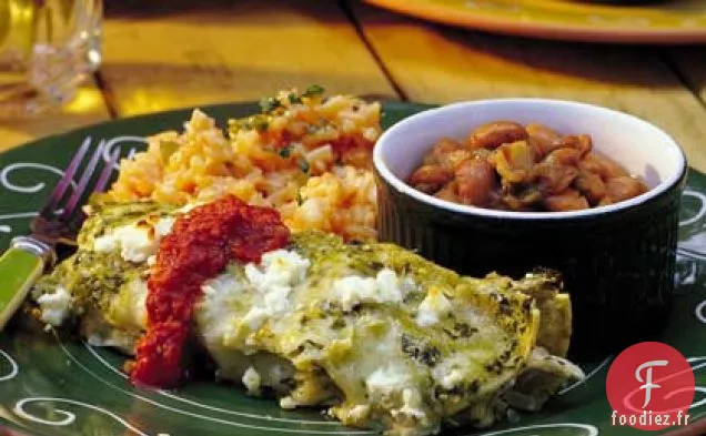 Enchiladas au Poulet Vert