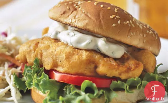 Sandwichs au Poisson Frit