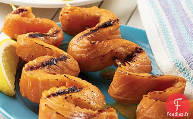 Brochettes de Saumon Grillé