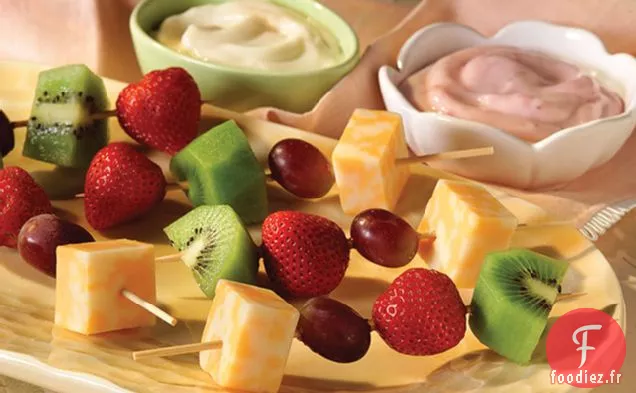 Brochettes de Fromage et de Fruits