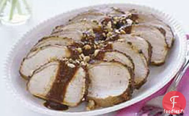 Longe de Porc en Sauce Pasilla et Arachides