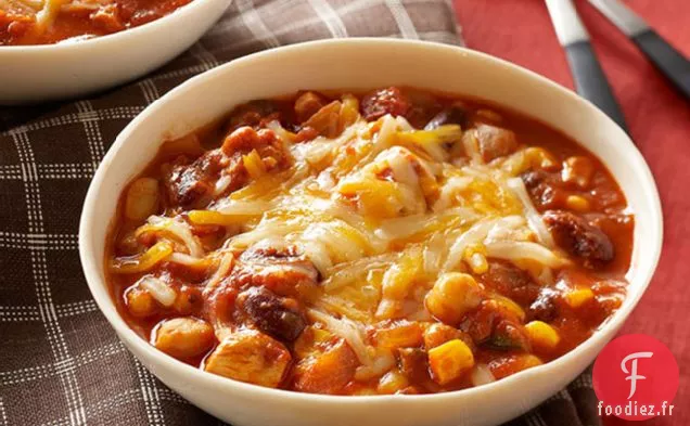 Chili de Poulet Chunky à la Mijoteuse