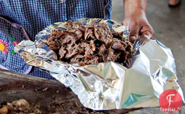 Barbacoa (Agneau Fumé frotté au chili)