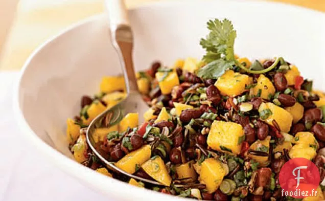 Salade de Mangue et Haricots Noirs