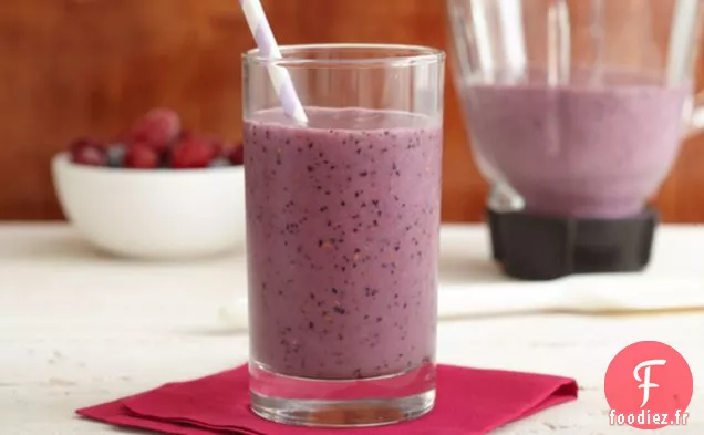 Smoothie aux Baies et aux Bananes