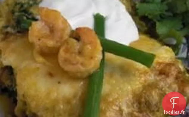 Enchiladas de Crevettes Suizas