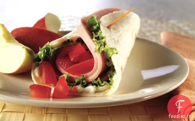 Sandwich à la Dinde Facile à Envelopper