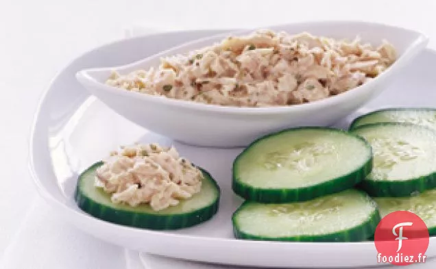 Salade de Thon et Chips de Concombre