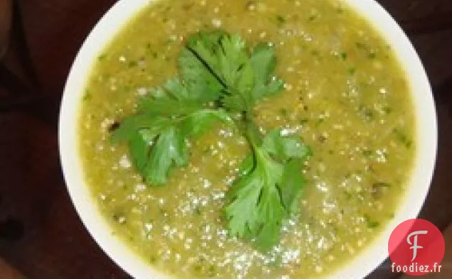 Salsa Tomatillo Rôtie et Ail