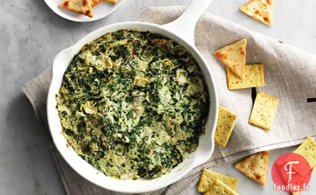 Trempette aux Épinards et Artichauts au Parmesan