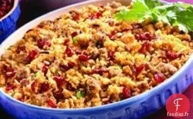 Farce à la Saucisse et au Riz Sauvage