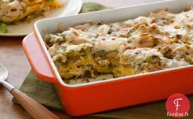 Poulet Rôti Enchilada Suizas Casserole Empilée