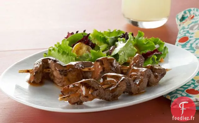 Brochettes de Boeuf Caramélisées