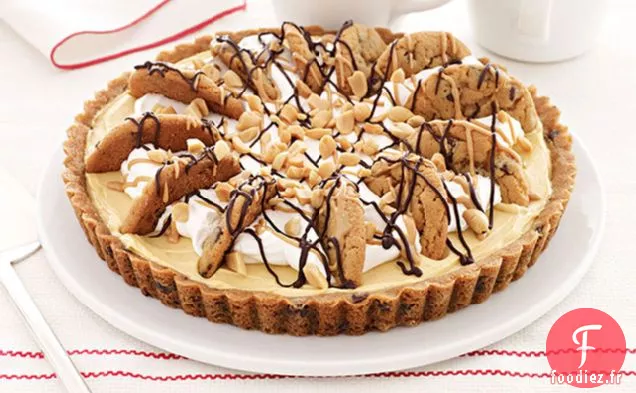 Tarte Facile au Beurre d'Arachide et aux Pépites de Chocolat