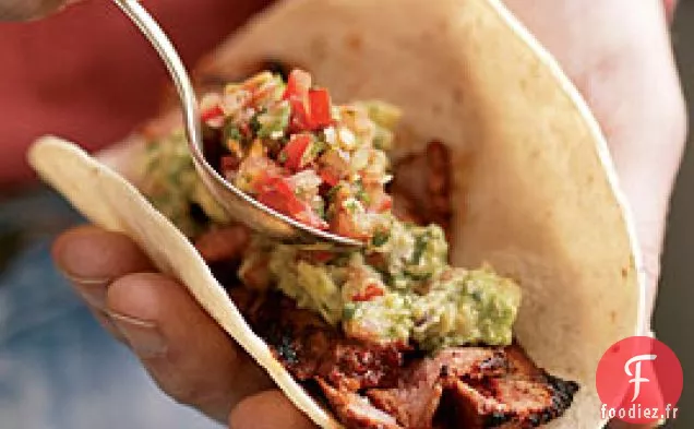Tacos au Steak frotté au Chili
