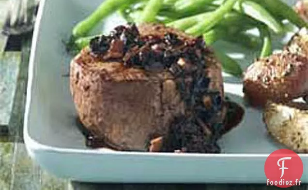 Filet Mignon à la Sauce Tomate-Ail Séchée au Soleil