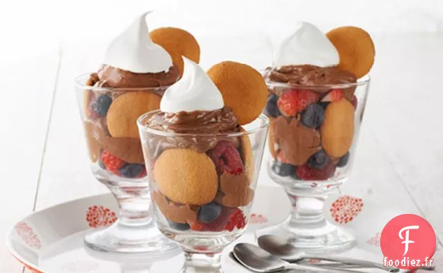 Parfaits au Chocolat et aux Baies