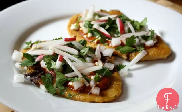Dîner Ce Soir: Huaraches Aux Haricots Noirs Et Radis