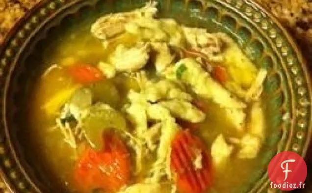 Soupe de Spaetzle et Poulet