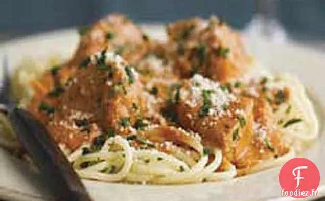 Porc Salé et Spaghettis à la Sauce Tomate