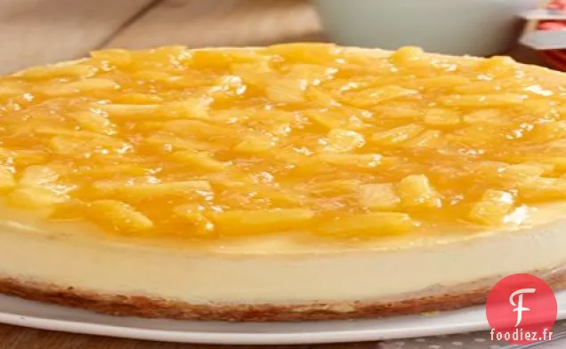 Gâteau au fromage New York Garni d'Ananas