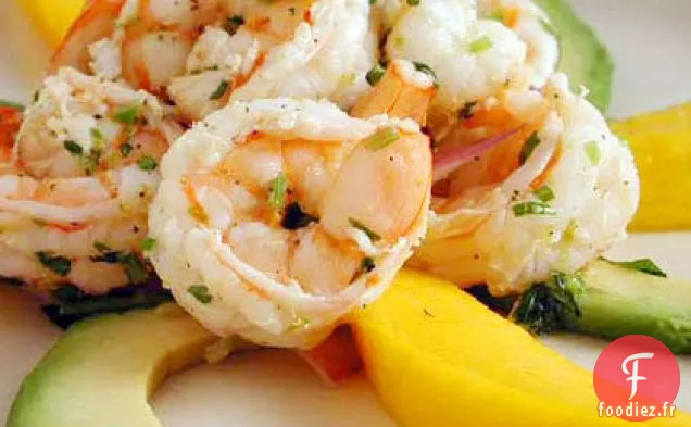 Salade de Crevettes à la Mangue et à l'Avocat