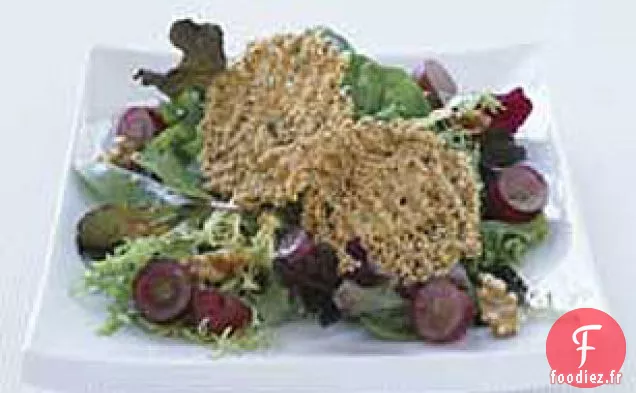 Légumes Verts Mélangés avec des Chips de Parmesan