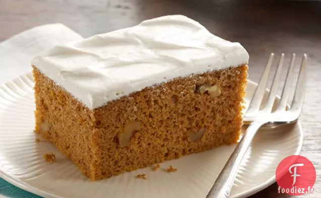 Gâteau aux Épices à la Citrouille avec Glaçage au Sucre Brun