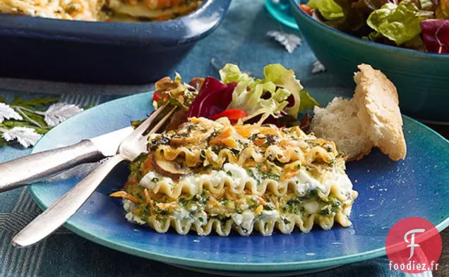 Lasagne Crémeuse aux Légumes au Cheddar