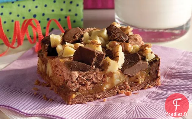 Barres Chocolat-Caramel-Noix Préférées