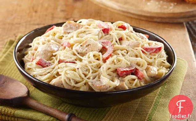 Pâtes au Pesto Alfredo au Poulet